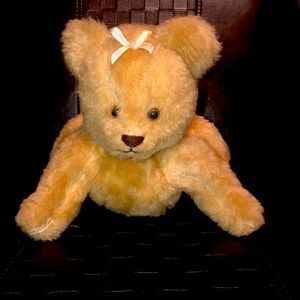 Bearly There Linda Spiegel Artist Bear Jointed Suede Hump Back Teddy Bear CUTE